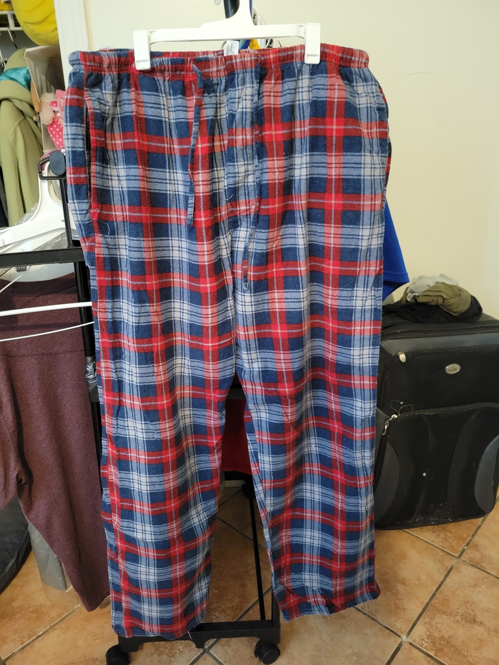 Plaid Flannel Pj Bottoms Womens Large